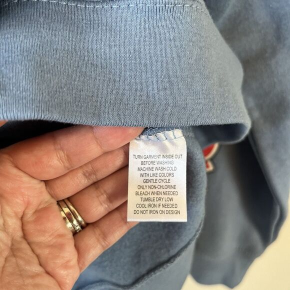 Tom And Jerry Graphic Crewneck Sweatshirt Blue Juniors Size Medium NWT’s - Picture 8 of 10